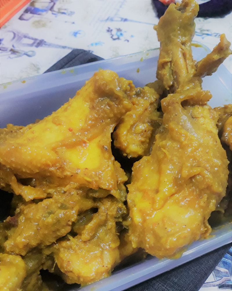 ayam ungkep bumbu kuning