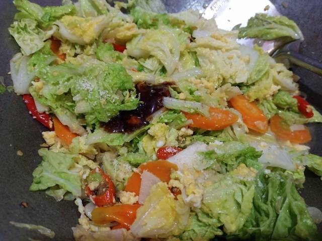 tumis-sawi-putih-wortel-dan-telur