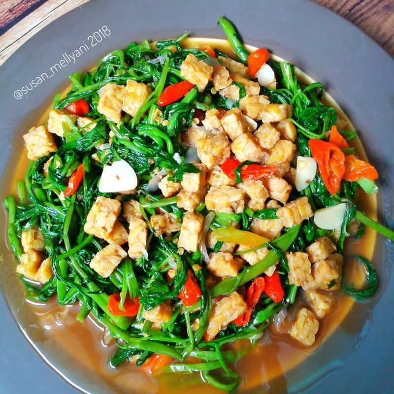 cah-kangkung-tempe