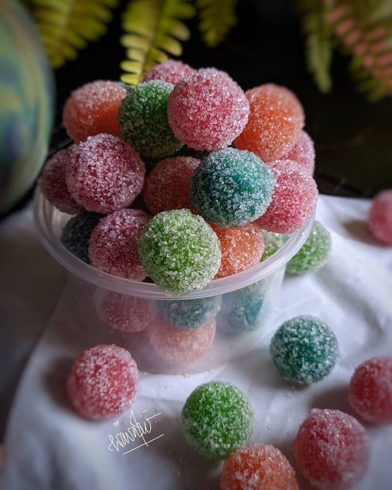 bola-bola-manisan-pepaya