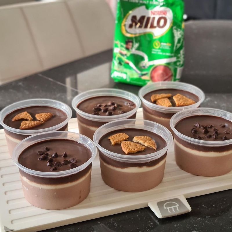 puding-milo-regal-vla-keju-coklat