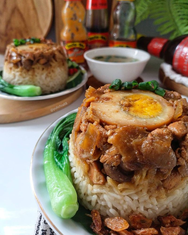 nasi-tim-ayam-jamur