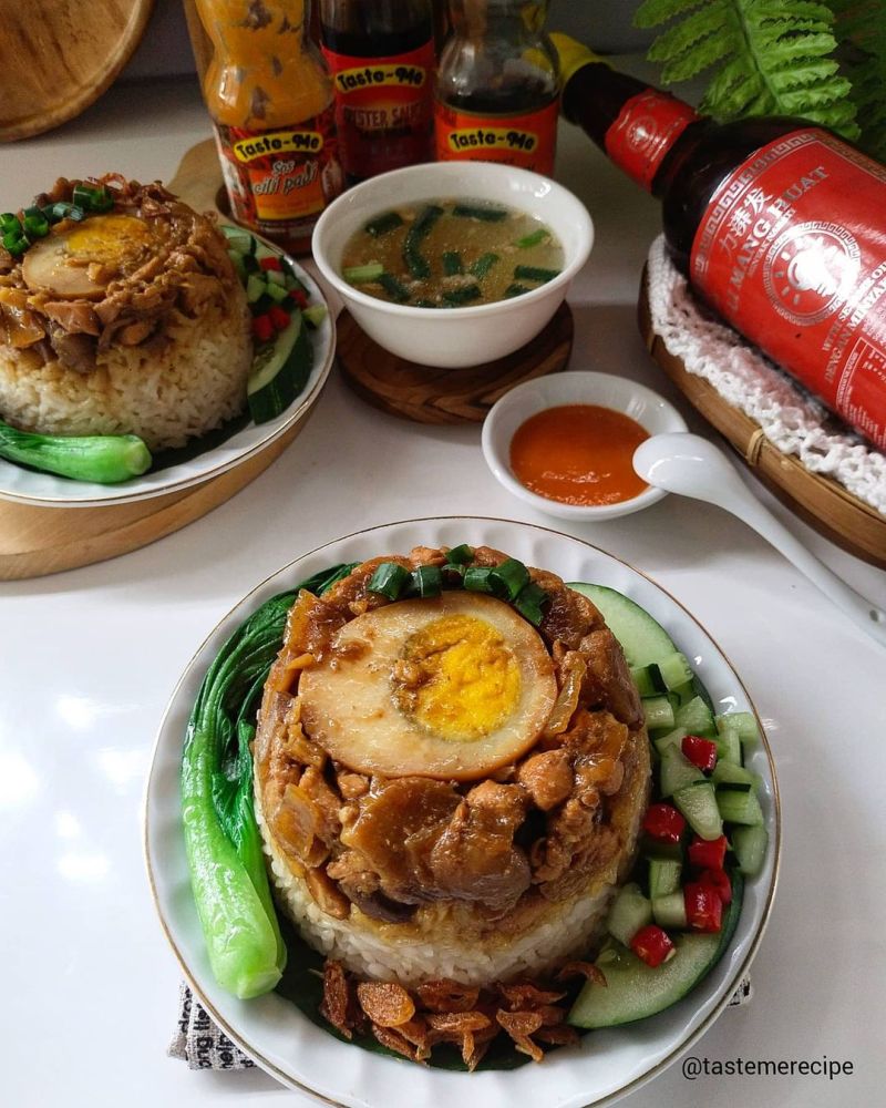 nasi-tim-ayam-jamur
