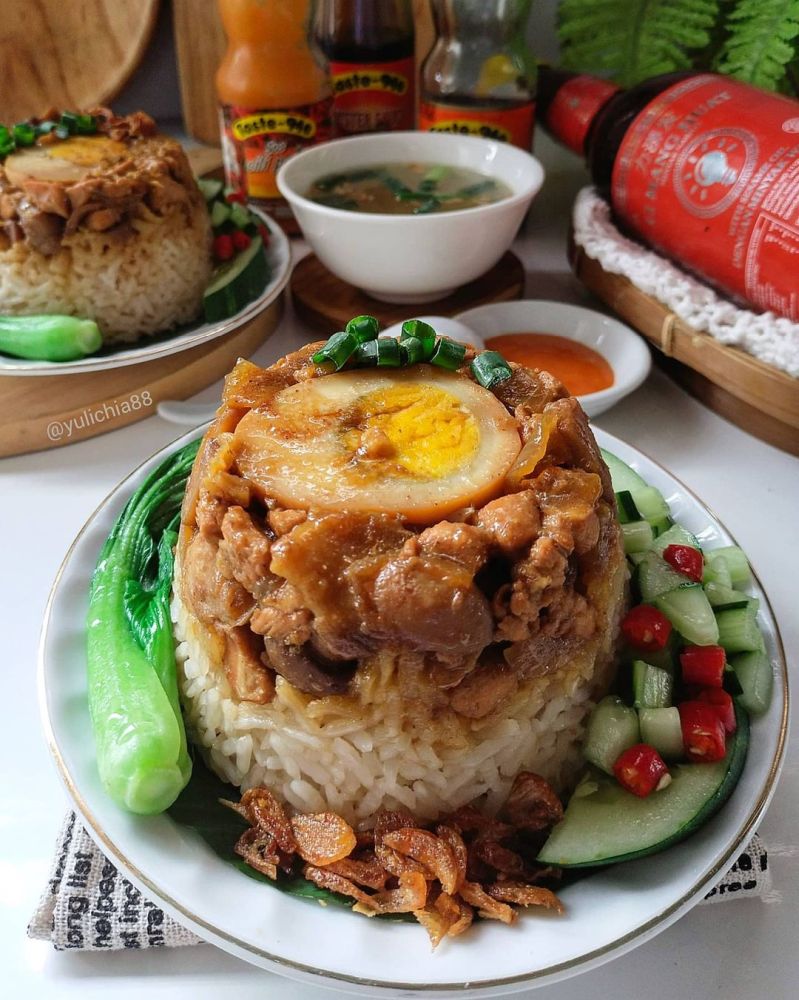 nasi-tim-ayam-jamur