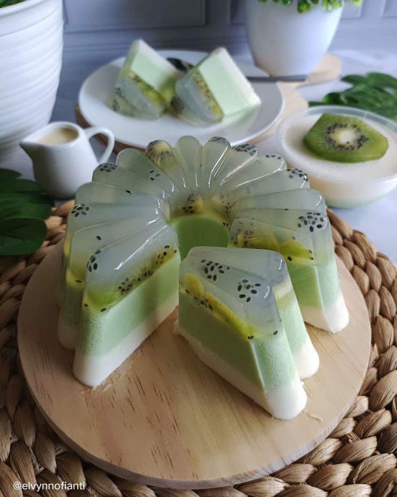 puding-cream-cheese-buah-kiwi