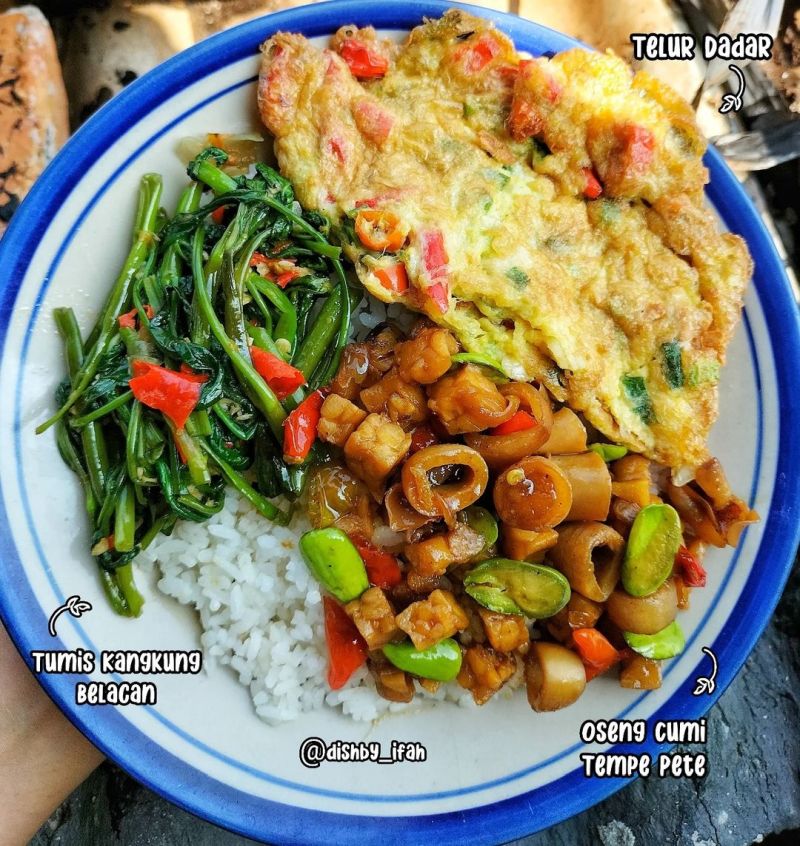 Oseng Cumi Tempe Pete